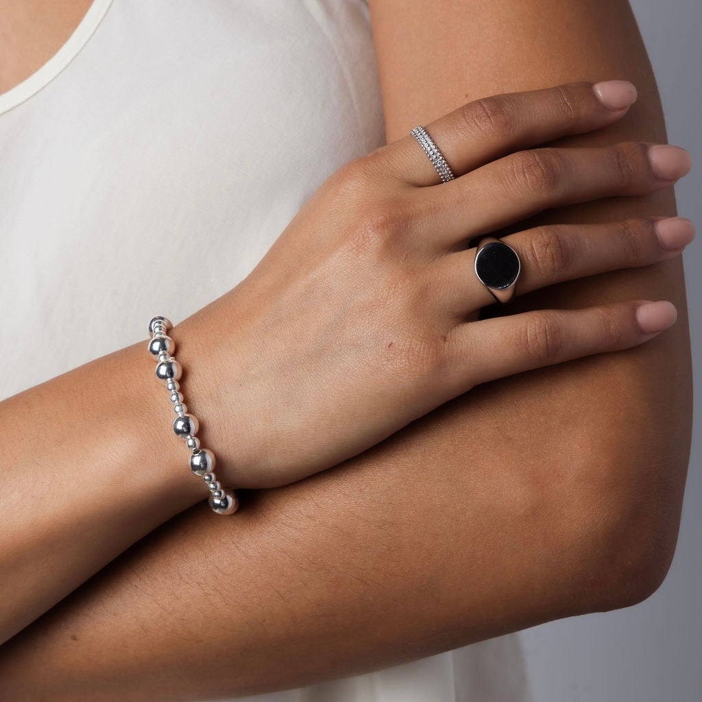 Mixed Bead Ball Bracelet