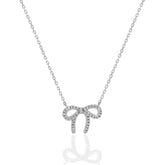 Sparkly Bow Necklace