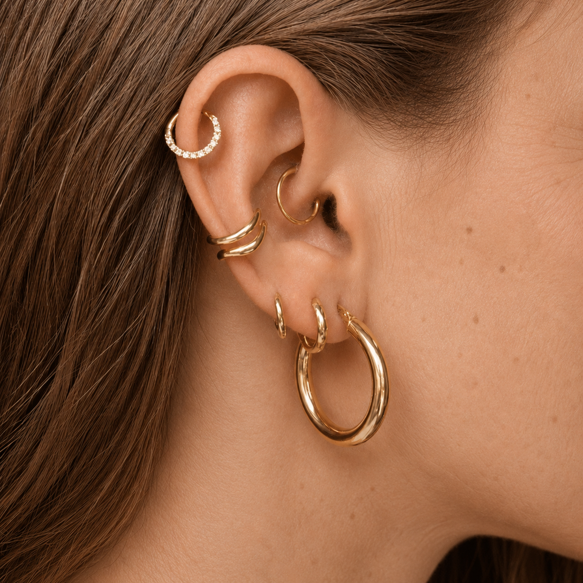 Organic Double Ear Cuff