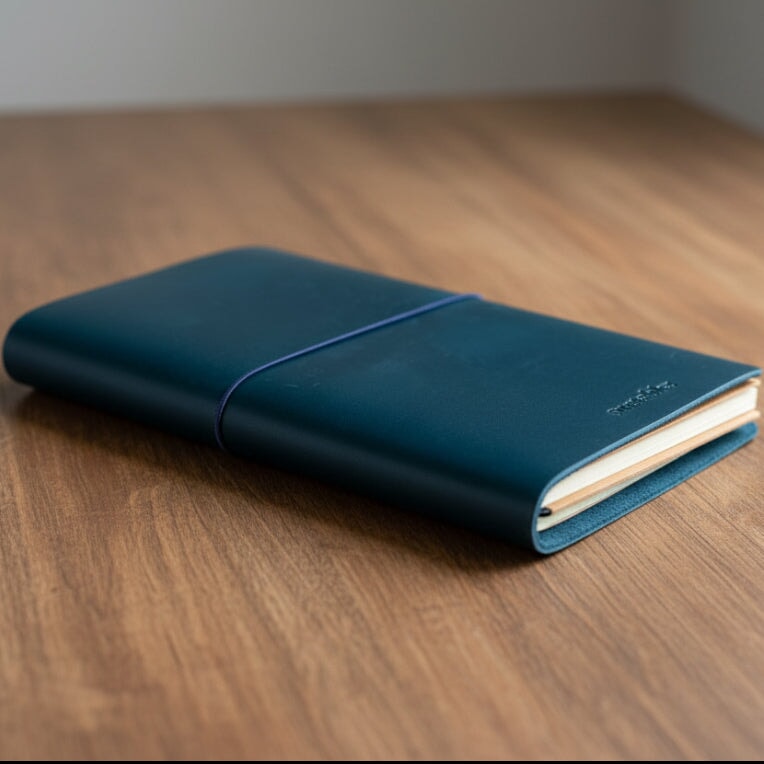 Leather Notebook with Charm