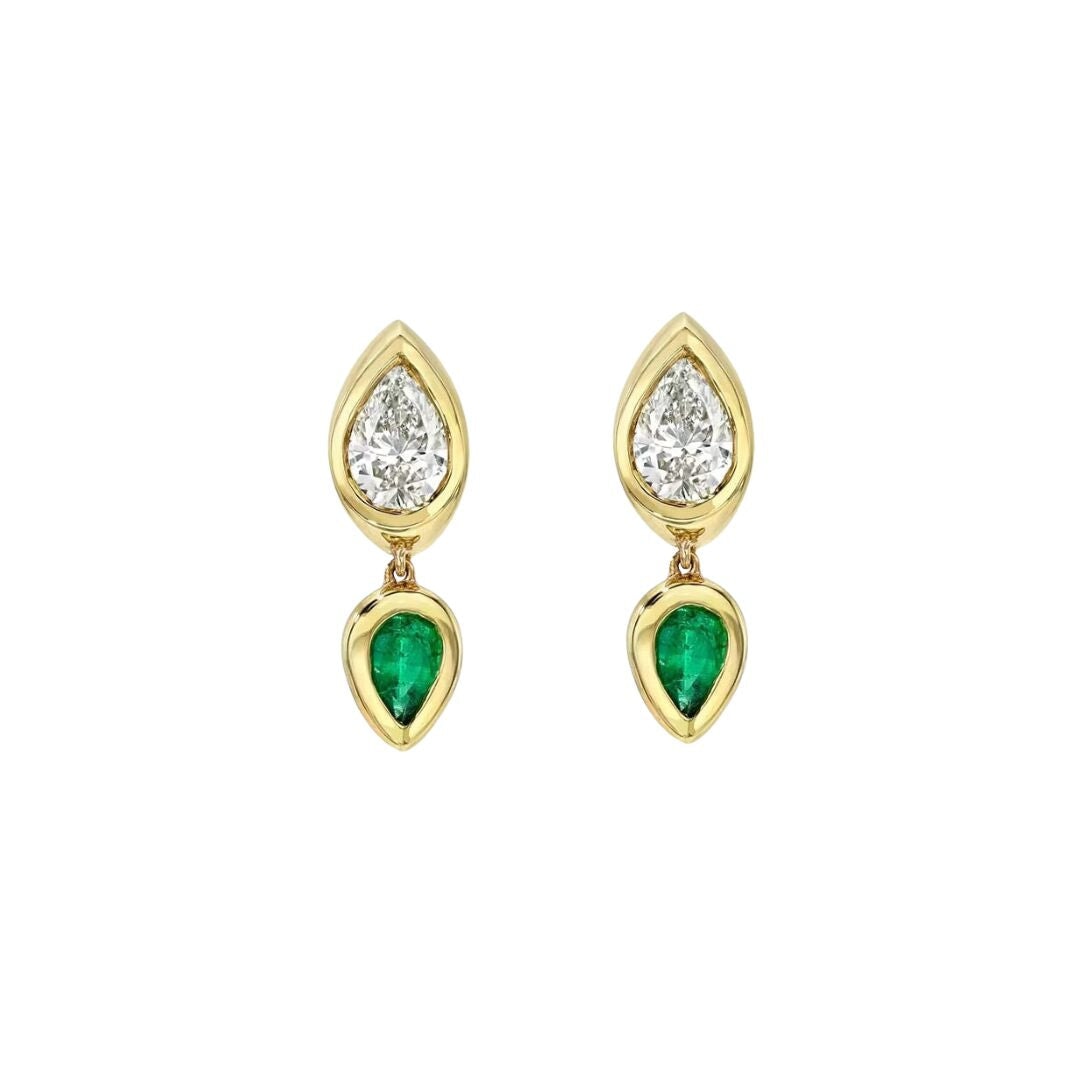Emerald Drop Earring