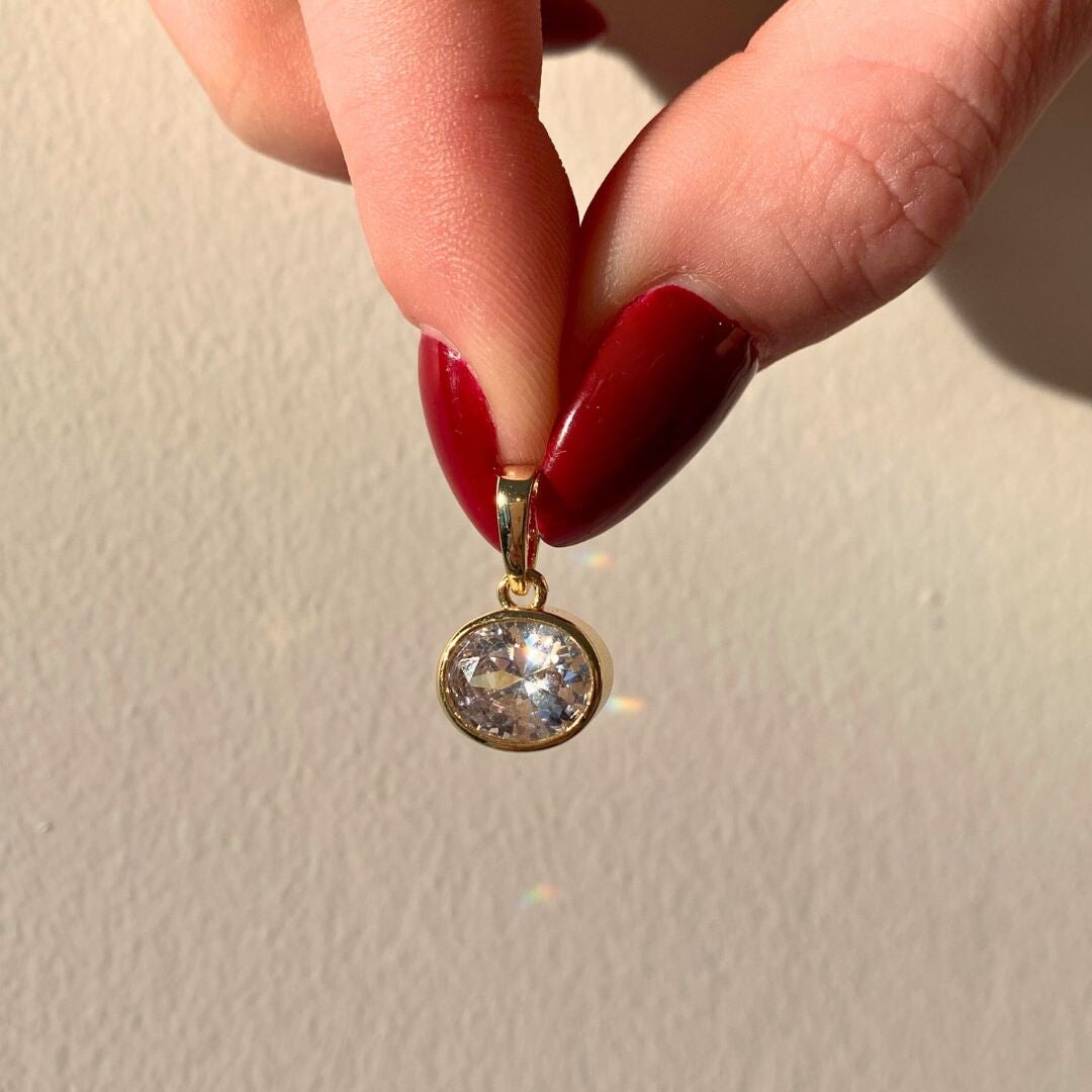Radiant Oval Charm