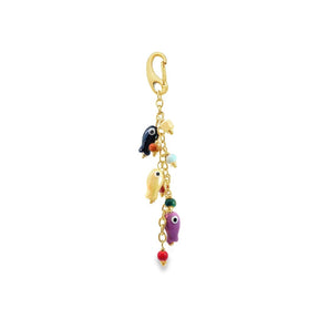 Evil Eye and Fish Bag Charm