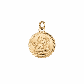 10K Mini Guardian Angel Protection Charm