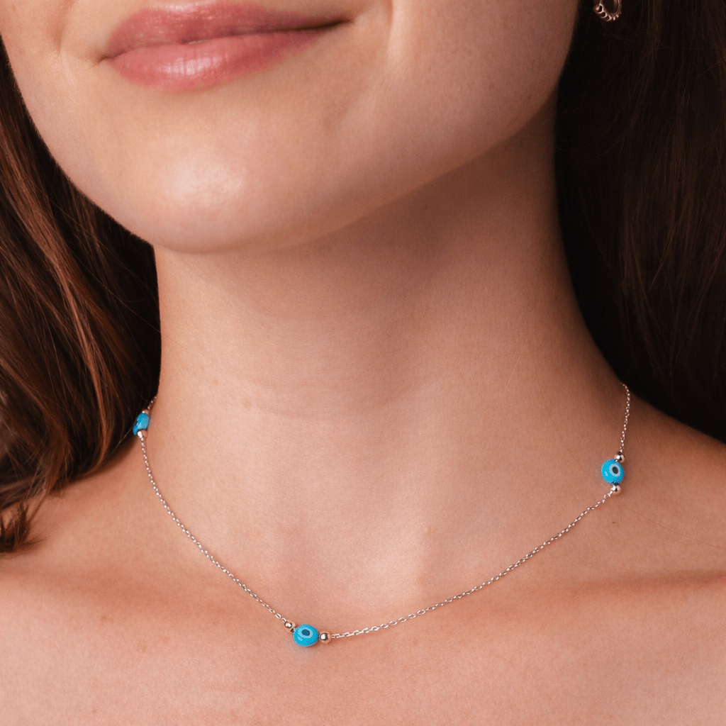 Satellite Evil Eye Necklace