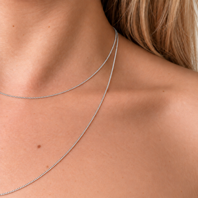 Thin Curb Chain Necklace