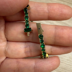 Emerald Green Tennis Bracelet