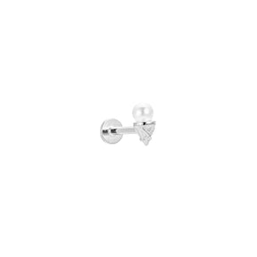 Pearl Flat Back Single Studs