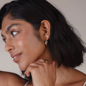 Emerald Cut Stud Earrings