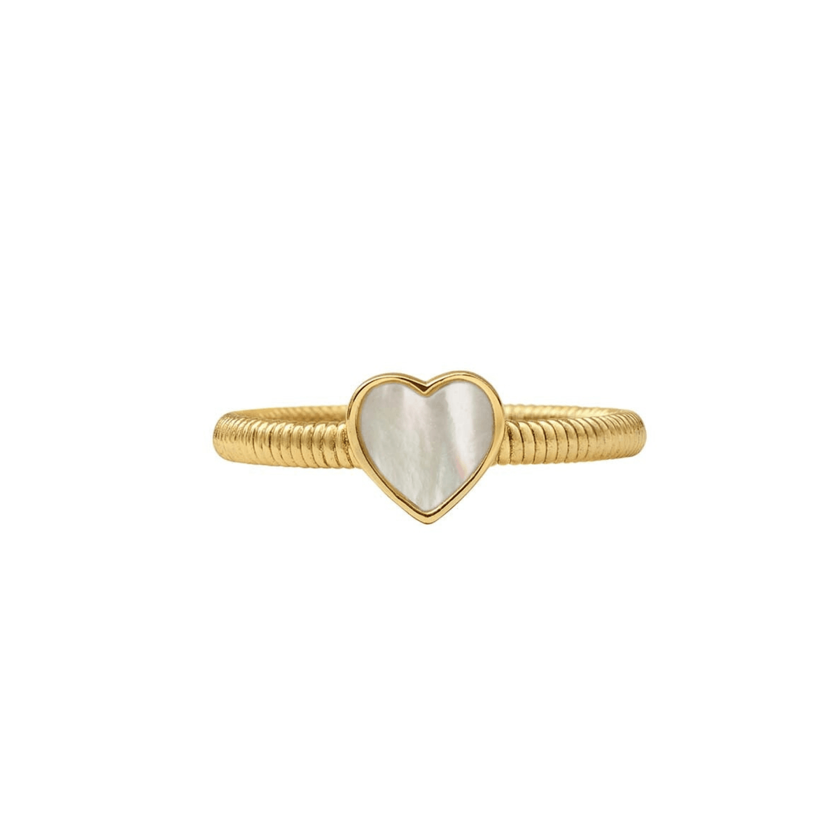 Spencer Mother of Pearl Heart Ring