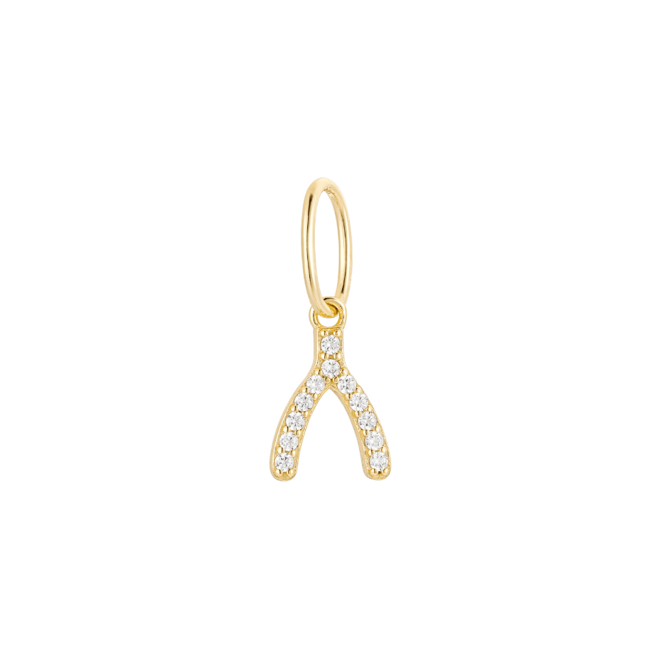 Wishbone Pavé Charm