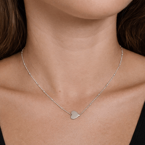 Sideways Heart Satellite Choker