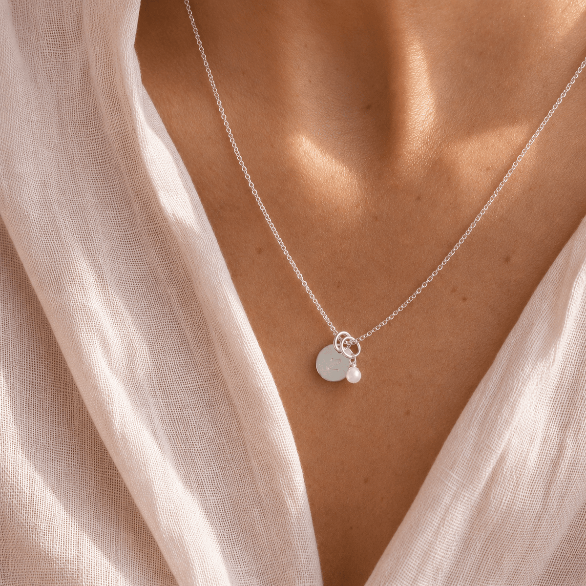 Taylor Personalized Birthstone Necklace