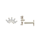 Marquise Crown Single Stud