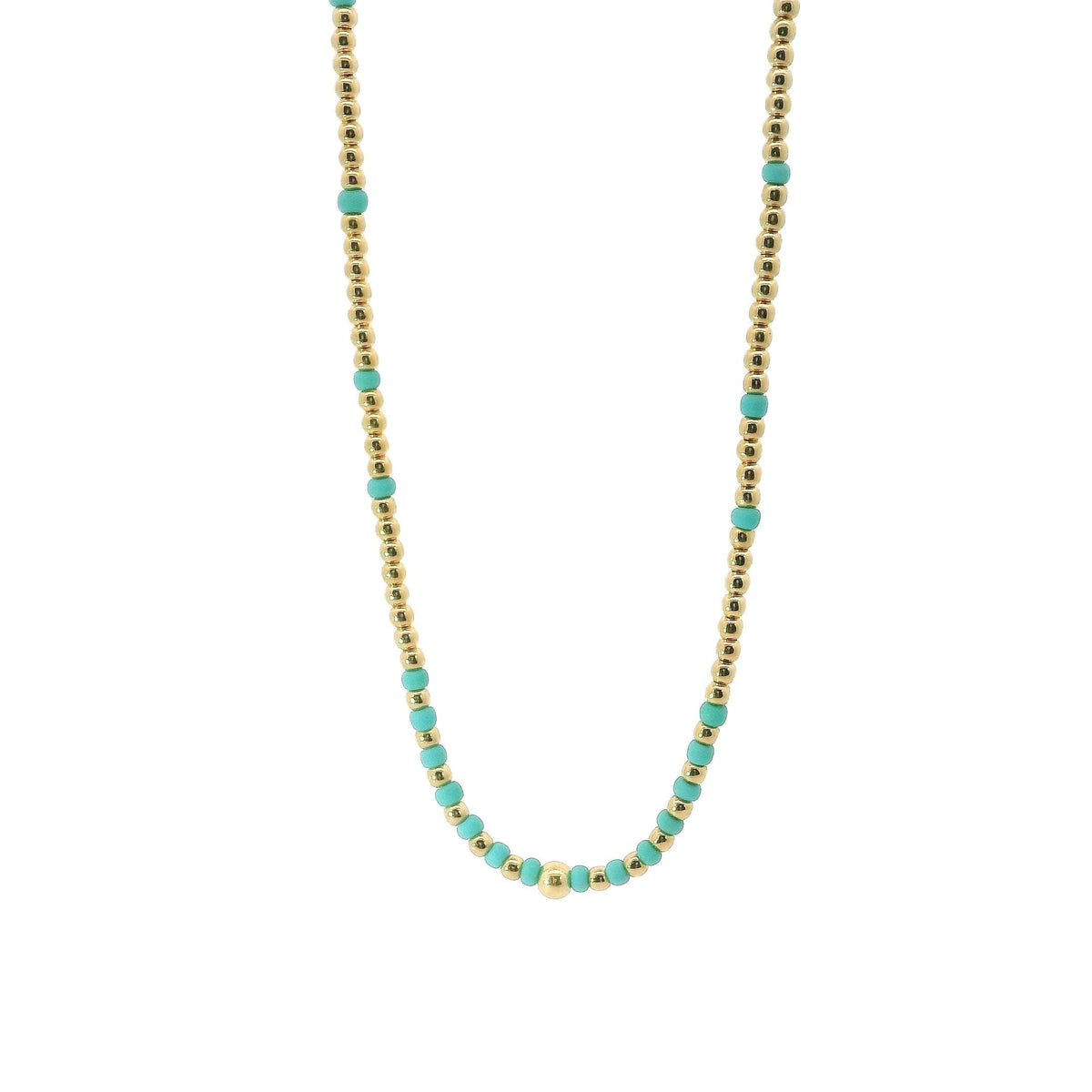 Turquoise Mix Bead Necklace
