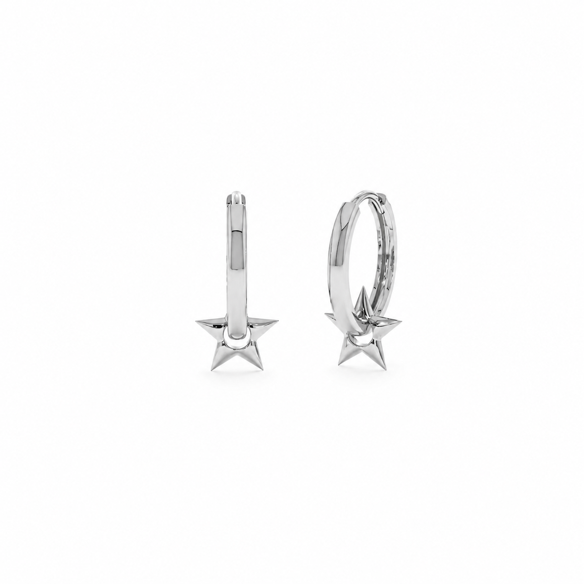 Star Huggie Hoops