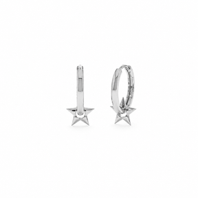 Star Huggie Hoops