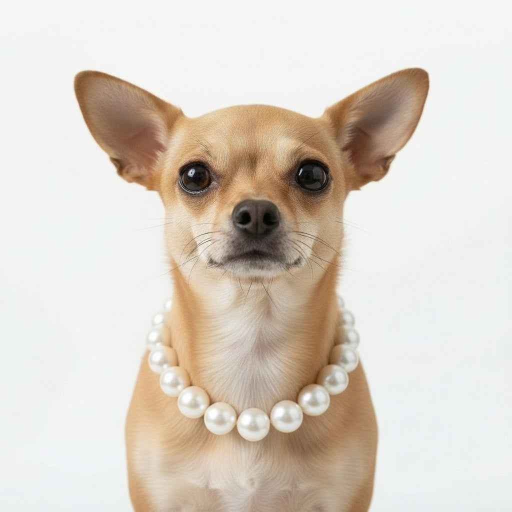 Pearl pet necklaces