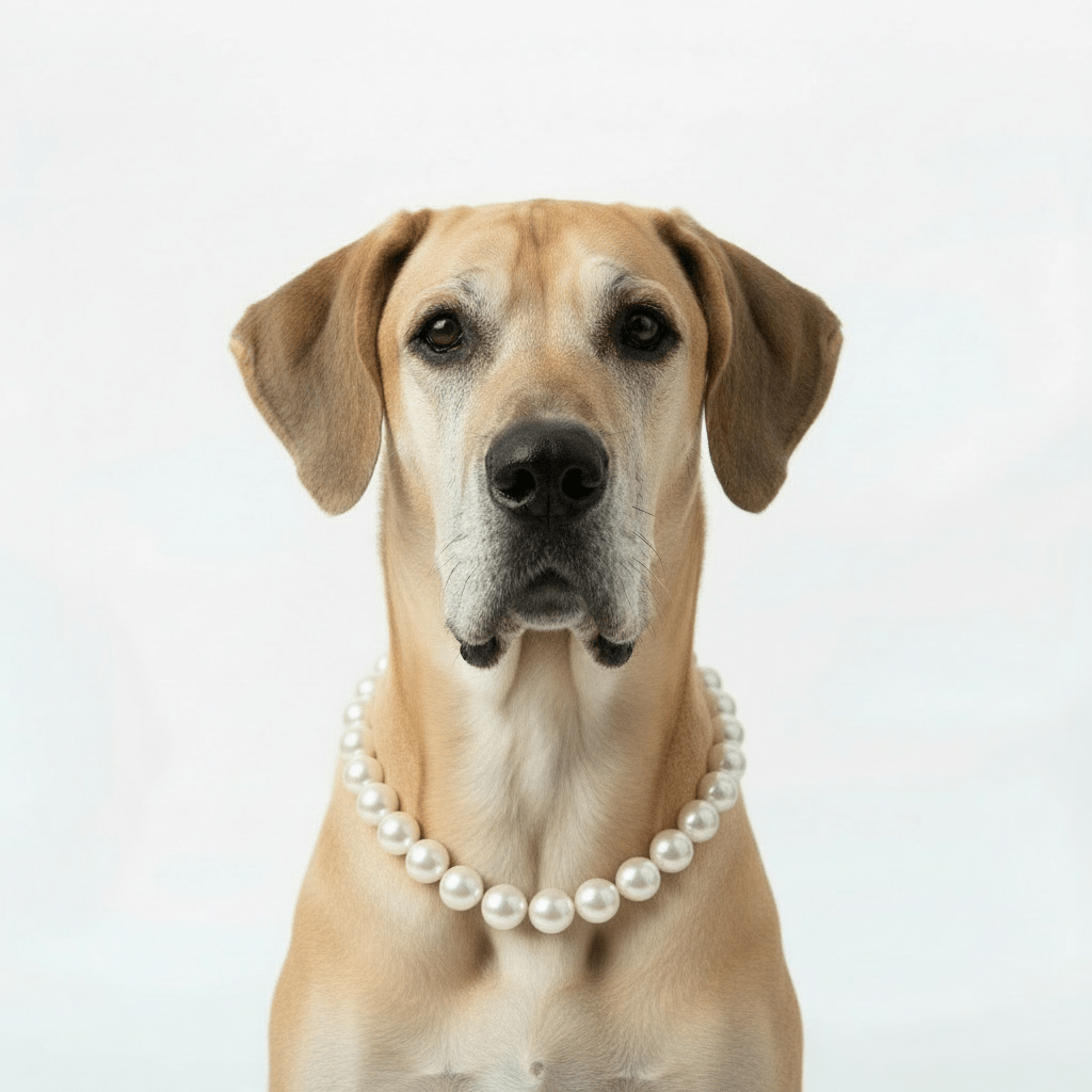 Pearl pet necklaces