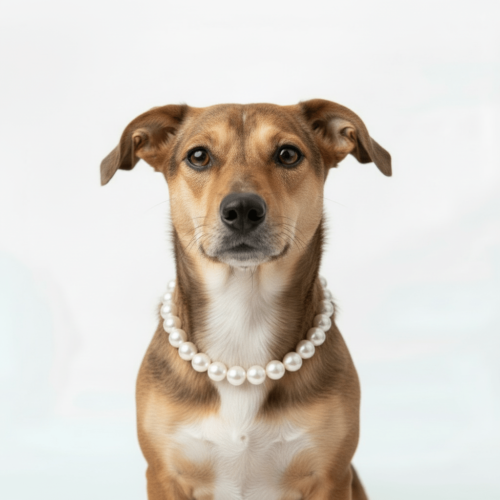 Pearl pet necklaces