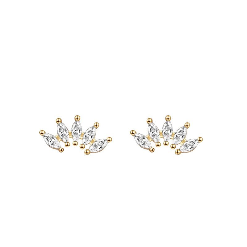 Marquise Crown Single Stud