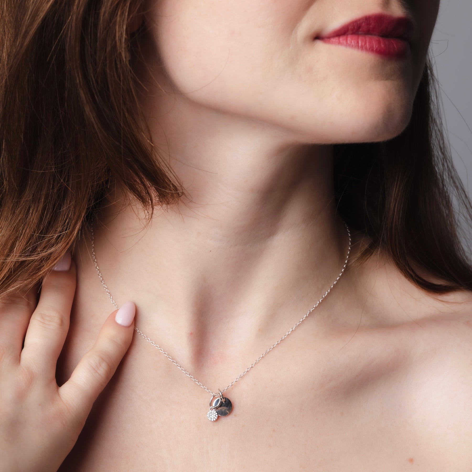 Pavé Circle Necklace