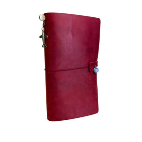 Leather Notebook with Charm
