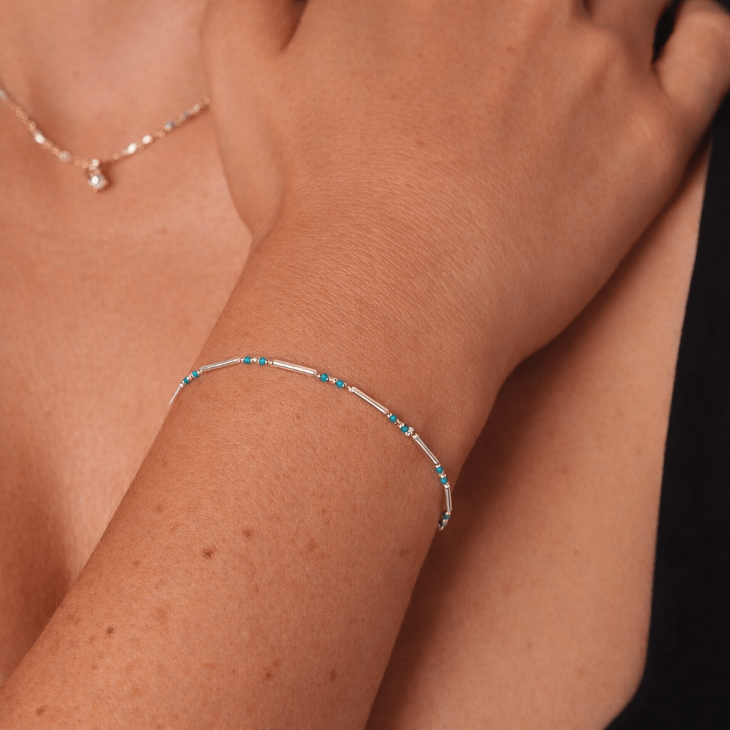 Turquoise Enamel Bracelet