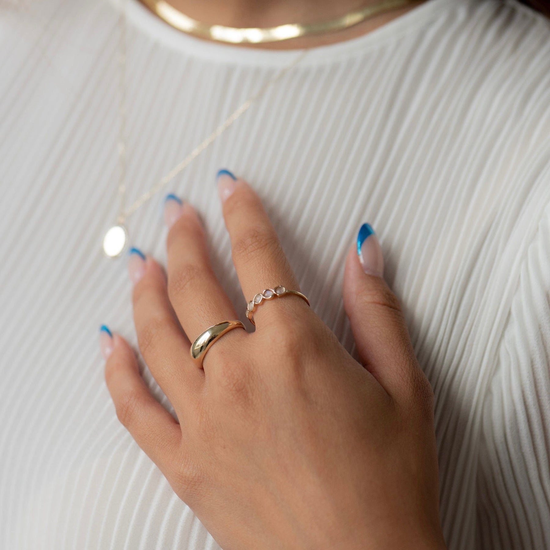 10K Gold Lara Moonstone Ring