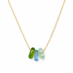 Hand-Torched Beads Trio Necklace