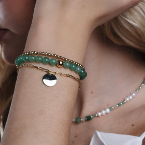 Green Aventurine Beaded Bracelet