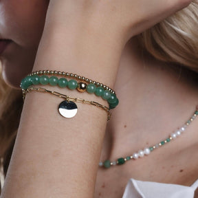 Personalized Green Bracelet Set Bundle & Save