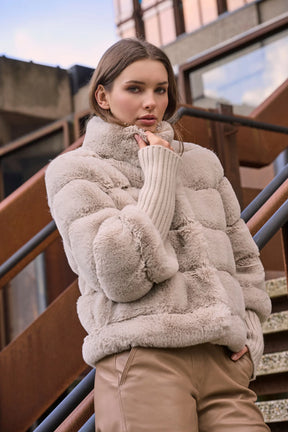 Feline Faux Fur Jacket