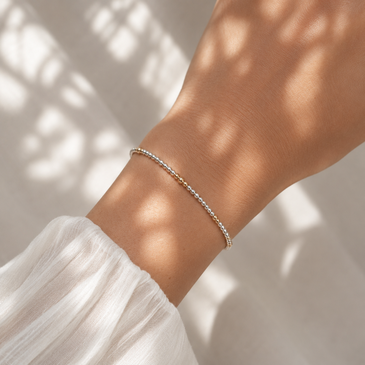 Erin Mixed Metal Bead Bracelet