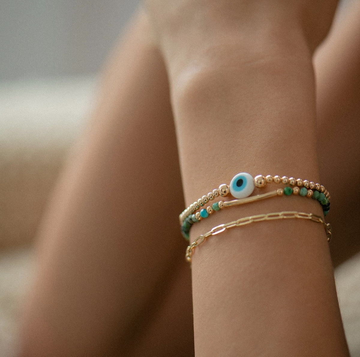 Protection Eye Beaded Bracelet