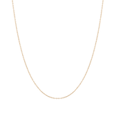 Italian Solid Whisper Rolo 10K Chain