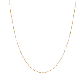 Italian Solid Whisper Rolo 10K Chain