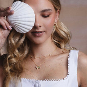 Pearl Drop Short Necklace
