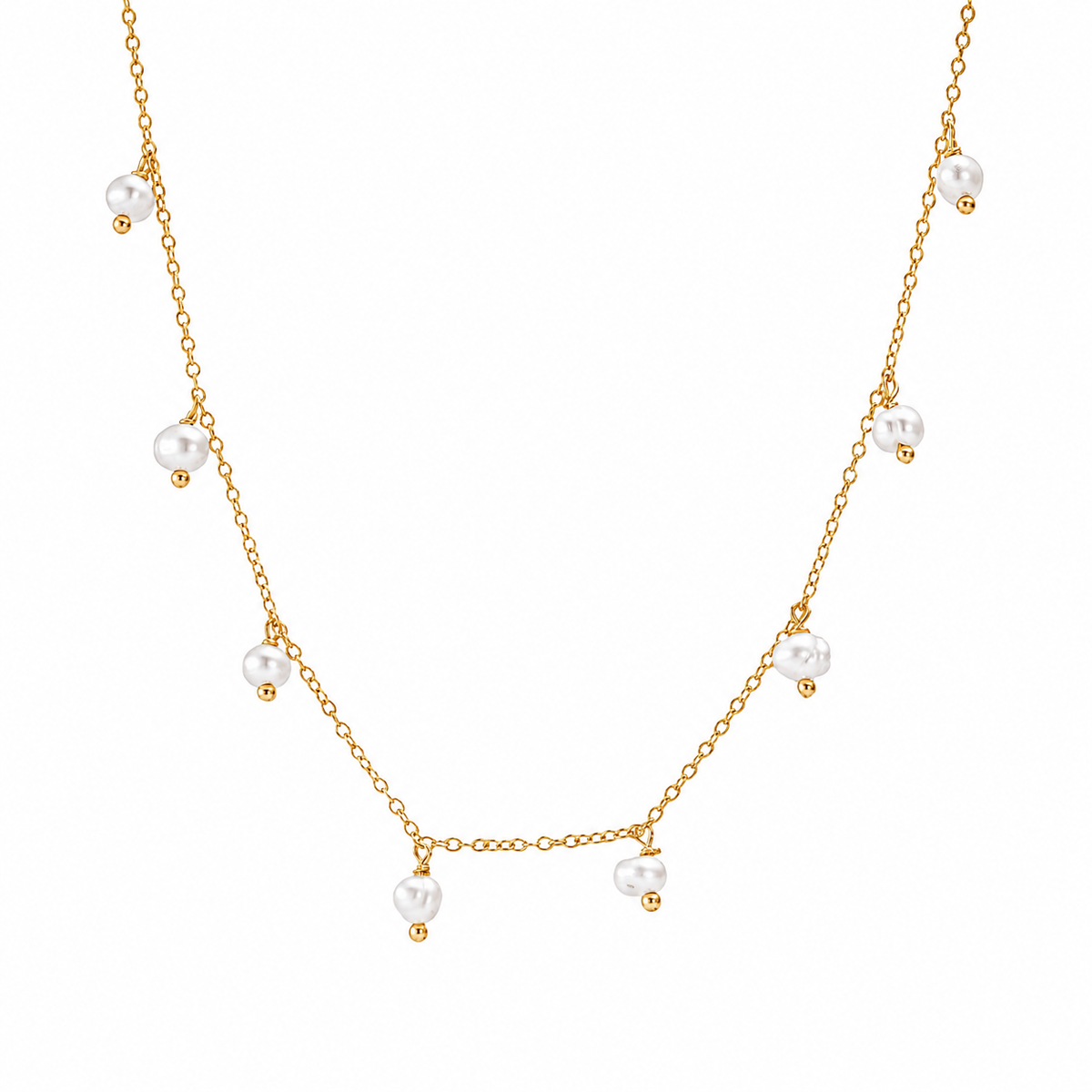 Pearl Drop Short Necklace