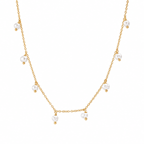 Pearl Drop Short Necklace