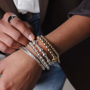 Mixed Bead Ball Bracelet