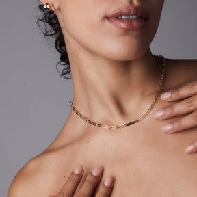 Personalized Paperclip Chain Necklace