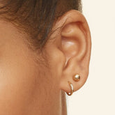 14K Gold 4mm Ball Stud Earrings