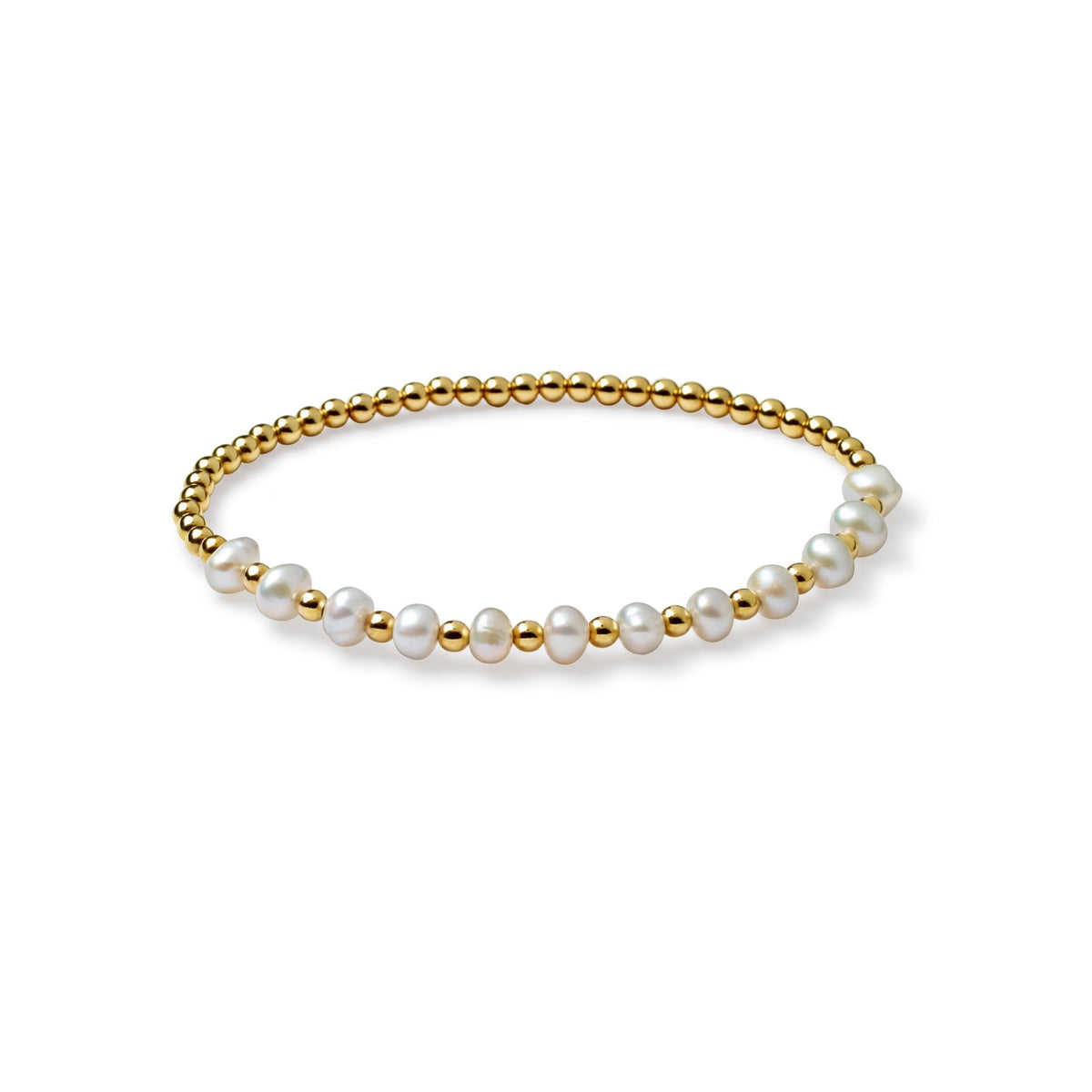 Bead Pearl Row Bracelet