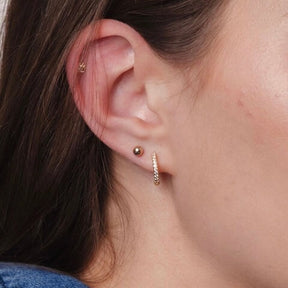 14K Gold 4mm Ball Stud Earrings