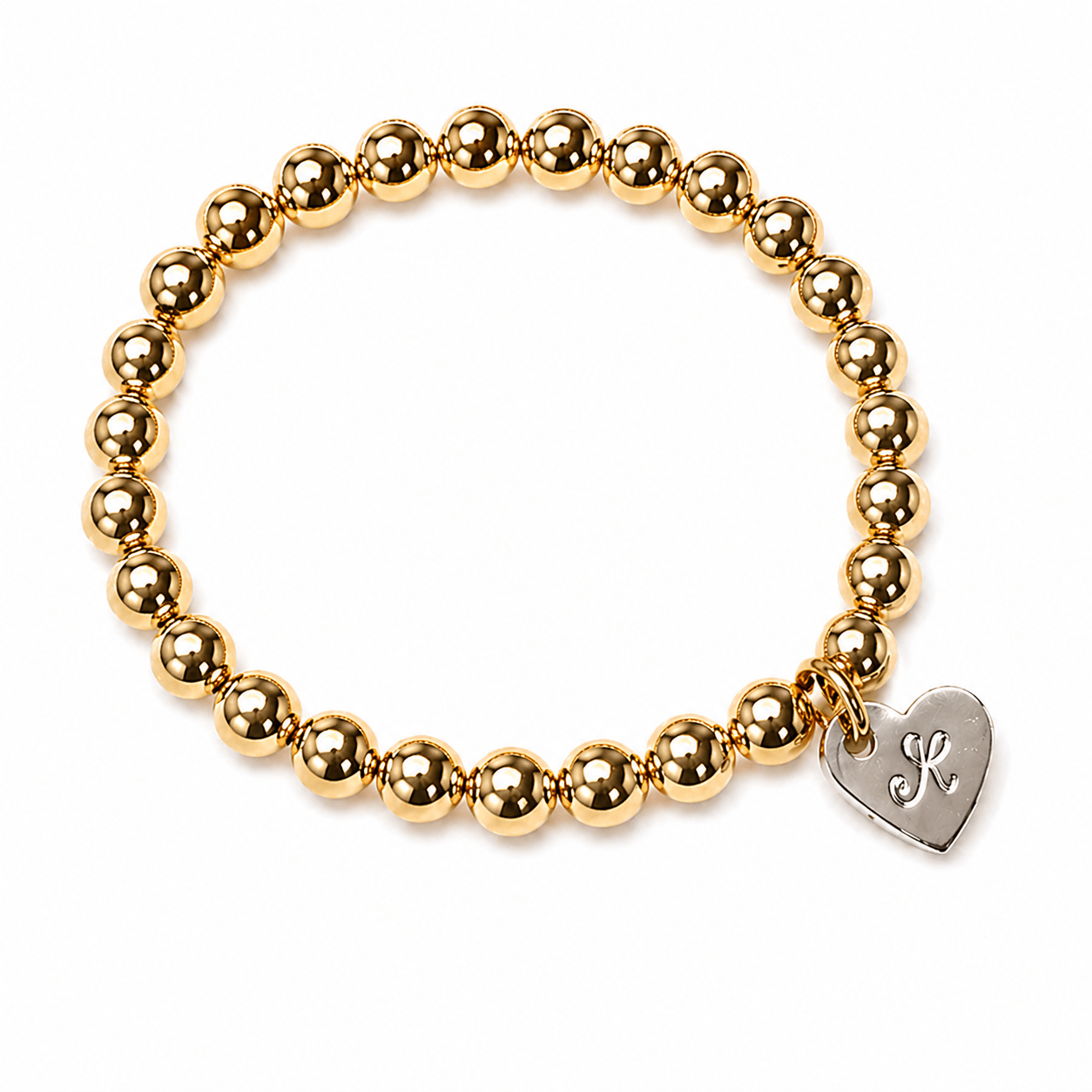 Bundle & Save 15% off- Chunky Mixed Metal Heart 5mm Bracelet