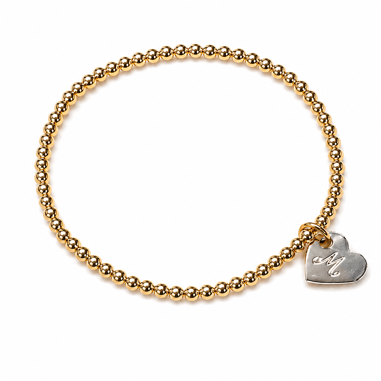 Bundle & Save 15% off-  Mixed Metal Heart 3mm Bracelet