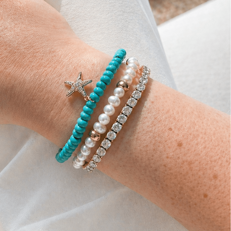 Pearl with Bead Bracelet