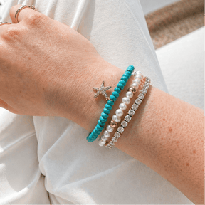 Coastal Turquoise Starfish Bracelet