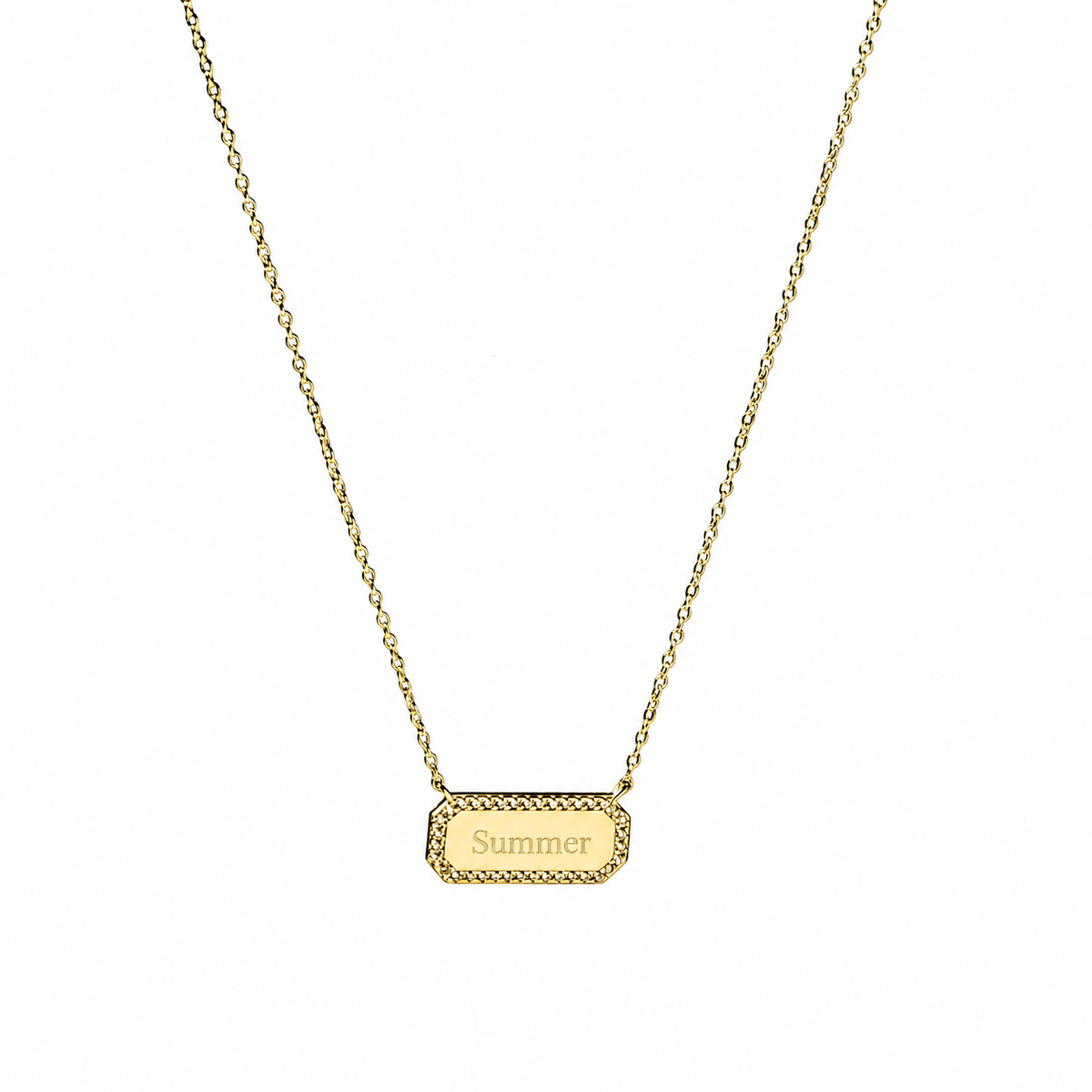 Personalized Bar Necklace